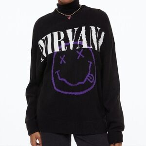 Divided Nirvana Black Sweater US XS